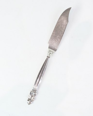 Fiskekniv - Georg Jensen - Konge - Sterling Sølv - Model nummer 62 - 20,5 cm

