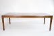 Coffee table in rosewood decorated with metal edge of danish design from the 
1960s. 
