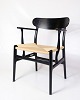 Armchair - Model CH26 - Black oak - light paper yarn - Carl Hansen & Son - Hans 
J. Wegner
Great condition
