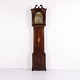 Englische Standuhr aus Mahagoni mit Intarsien und Messing Zifferblatt aus den 1880er Jahren