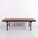 Dänischer Couchtisch aus Brasilianischem Palisander mit Ausziehbarer Formica Ablage 1960er Jahre