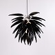 Jeremy Cole Aloe Blossom Große Jubiläums Pendelleuchte mit Schwarzen Porzellanblättern 2004