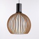 Seppo Koho Octo 4240 Pendelleuchte aus Birke Schwarzem Laminat oder Walnussfurnier von Secto Design