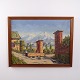 Ölgemälde mit Südlicher Berglandschaft, signiert Mogens Daniel, ca. 1950–1970