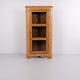 Antiker Eckschrank mit Glastür aus Kiefernholz, 1890er-Jahre