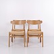 Hans J. Wegner CH23 Esszimmerstühle aus Eichenholz mit Geflochtenen Sitzen von Carl Hansen & Søn, 1960er-Jahre
