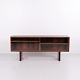 Ib Kofod-Larsen Niedriges Sideboard / Regal aus Palisander mit Glasschiebetüren für Faarup Møbelfabrik